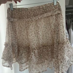 Floral Mini Skirt. By Together. Wrap tie